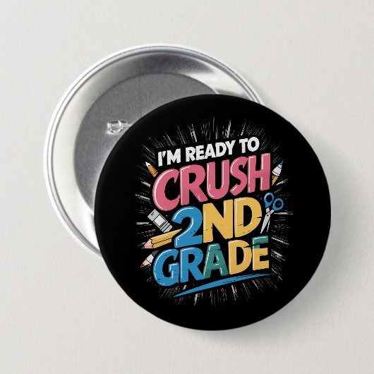 Ich bin bereit, den zweiten Schulabschluss zu mach Button (Vorne & Hinten)