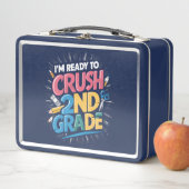 Ich bin bereit, den zweiten Schulabschluss zu mach Metall Brotdose (Beispiel)