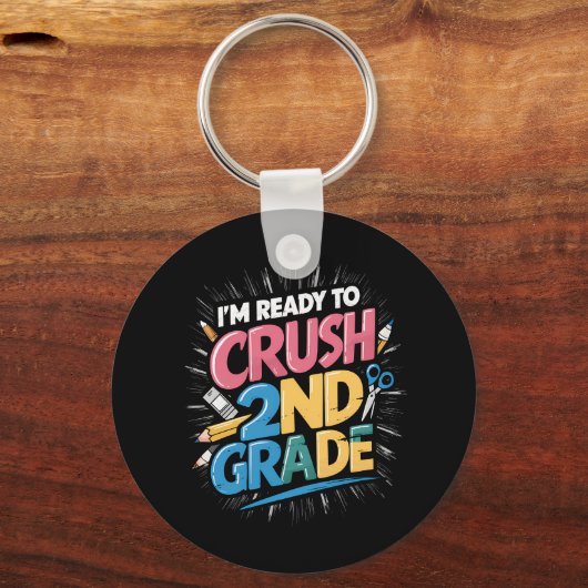 Ich bin bereit, den zweiten Schulabschluss zu mach Schlüsselanhänger (Vorderseite)