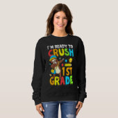 Ich bin bereit, die 1. Klasse als Faultier zu zerk Sweatshirt (Vorne ganz)