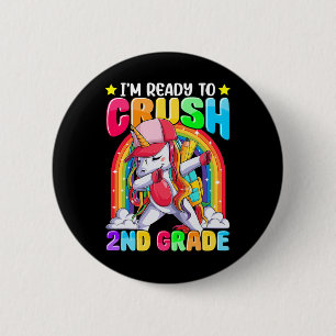 Ich bin bereit, die 2. Klasse Dabbing-Einhorn-Ck z Button