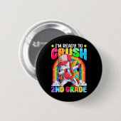 Ich bin bereit, die 2. Klasse Dabbing-Einhorn-Ck z Button (Vorne & Hinten)