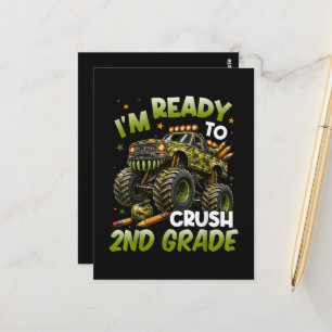 Ich bin bereit, die 2. Klasse Monstertruck zu zerm Postkarte