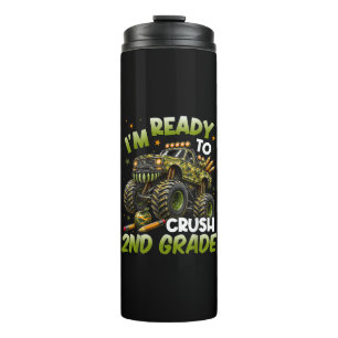 Ich bin bereit, die 2. Klasse Monstertruck zu zerq Thermosbecher