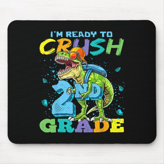 Ich bin bereit, die 2. Klasse T-Rex-Dinosaurier By Mousepad (Vorne)
