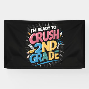 Ich bin bereit, die 2. Klasse zurück in die Schule Banner
