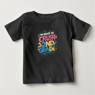 Ich bin bereit, die 2. Klasse zurück zur Schule zu Baby T-shirt