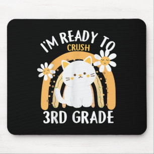 Ich bin bereit, die 3. Klasse zu knacken Cl Katze Mousepad