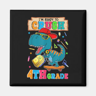 Ich bin bereit, die 4. Klasse Dinosaurier zurück z Magnet