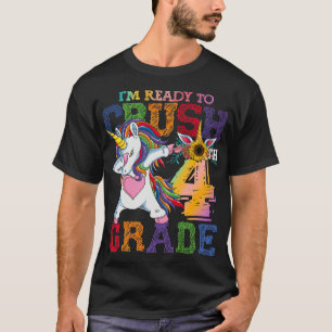 Ich bin bereit, die 4. Klasse Einhorn zu zerquetsc T-Shirt