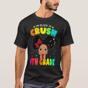 Ich bin bereit, die 4. Klasse Kinder Kleine Miss M T-Shirt