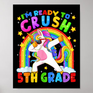 Ich bin bereit, die 5. Klasse Einhorn am ersten Ta Poster