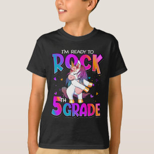 Ich bin bereit, die 5. Klasse Einhorn Ck zur Schul T-Shirt