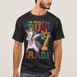 Ich bin bereit, die 7. Klasse zu knacken Einhorn I T-Shirt