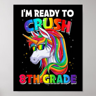 Ich bin bereit, die 8. Klasse wieder zur Schule zu Poster