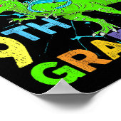 Ich bin bereit, die 9. Klasse Kids Dinosaurier wie Poster (Ecke)