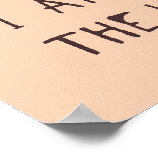 Ich bin bereit, die Blätter fallen zu lassen! Poster (Ecke)