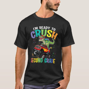 Ich bin bereit, die Dinosaurier-Jungs der 2. Klass T-Shirt