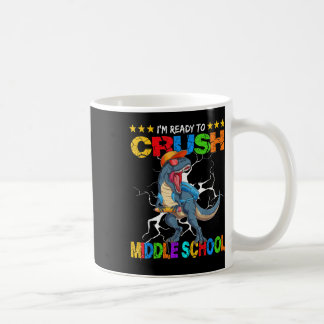 Ich bin bereit, die Dinosaurier-Mittelschule zu ze Kaffeetasse