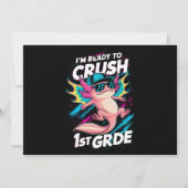 Ich bin bereit, die erste Klasse Axolotl Back Scho Einladung (Vorderseite)