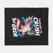 Ich bin bereit, die erste Klasse Axolotl Back Scho Fleecedecke (Vorderseite (Horizontal))