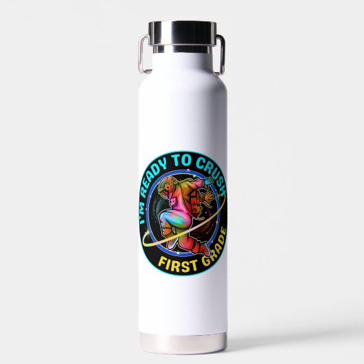 Ich bin bereit, die erste Klasse zu meistern Trinkflasche (Vorne)