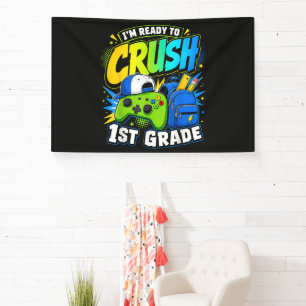 Ich bin bereit, die erste Klasse zurück zur Schule Banner
