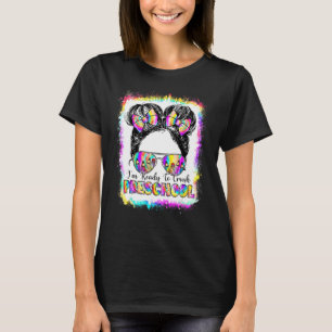Ich bin bereit, die Gefärbte Krawatte der Vorschul T-Shirt