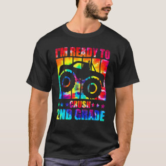Ich bin bereit, die Gefärbte Krawatte des Monster T-Shirt