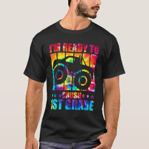 Ich bin bereit, die Gefärbte Krawatte des Monster  T-Shirt