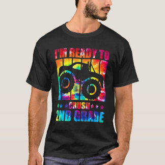 Ich bin bereit, die Gefärbte Krawatte des Monster T-Shirt