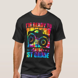 Ich bin bereit, die Gefärbte Krawatte des Monster T-Shirt