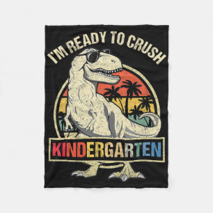 Ich bin bereit, die Kindergarten-Dinosaurier-Jungs Fleecedecke