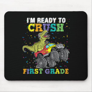 Ich bin bereit, die Monstertruck-Dinos der ersten  Mousepad