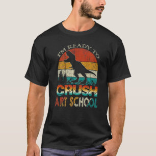Ich bin bereit, die Schule zu knacken Rex Back To T-Shirt