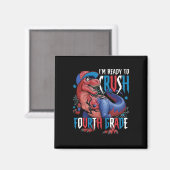 Ich bin bereit, die vierte Klasse Dinosaurier Ck z Magnet (Vorderseite/Rückseite)
