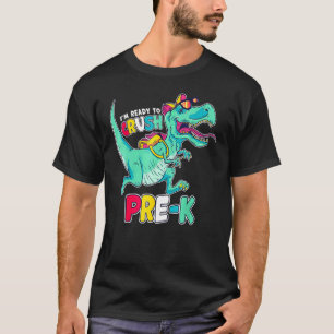Ich bin bereit, die Vorschule Comic Style T-Rex Di T-Shirt