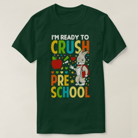 Ich bin bereit, die Vorschulkinder wieder in die S T-Shirt (Design vorne)