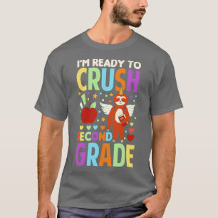 Ich bin bereit, die zweite Klasse Sloth Einhorn wi T-Shirt