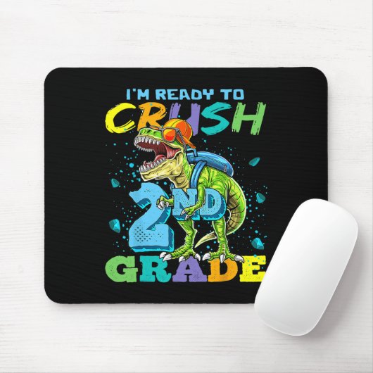 Ich bin bereit, die zweite Klasse T Rex Dinosaurie Mousepad (Mit Mouse)