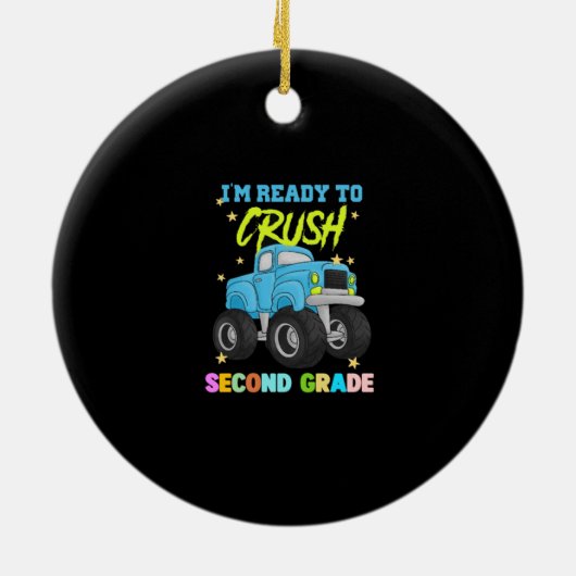 ICH BIN BEREIT, DIE ZWEITE STUFE ZU ERREICHEN KERAMIK ORNAMENT (Hinten)