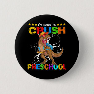 Ich bin bereit, Dinosaurier aus der Vorschule nach Button