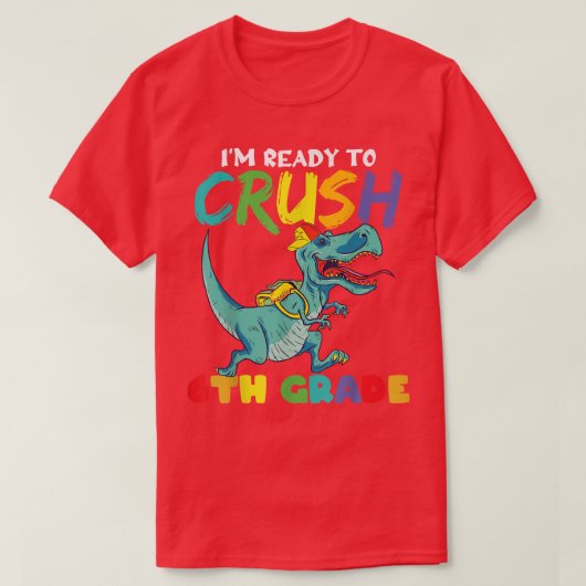 Ich bin bereit, Dinosaurier der 6. T-Shirt (Design vorne)