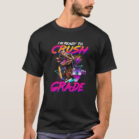 Ich bin bereit, Dinosaurier der 9. T-Shirt (Vorderseite)