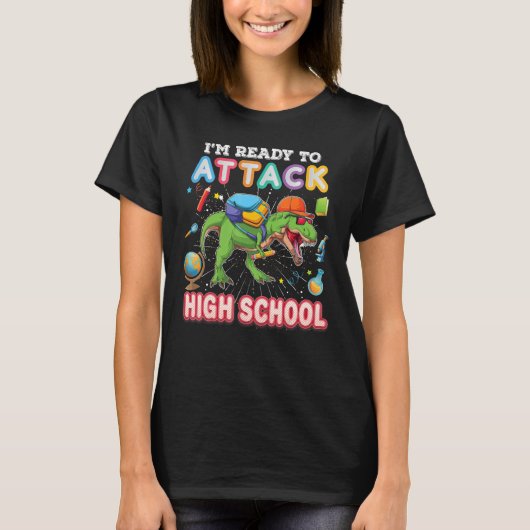 Ich bin bereit, Dinosaurier Rex von der High Schoo T-Shirt (Vorderseite)