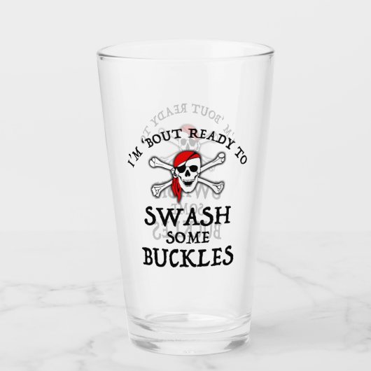 Ich bin bereit, ein paar Schnürsenkel zu schlagen Glas (Vorderseite)