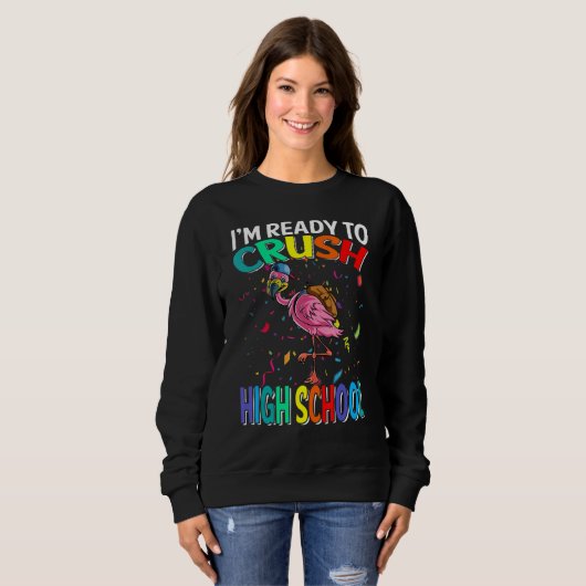 Ich bin bereit, Flamingo in der High School wieder Sweatshirt (Vorne ganz)