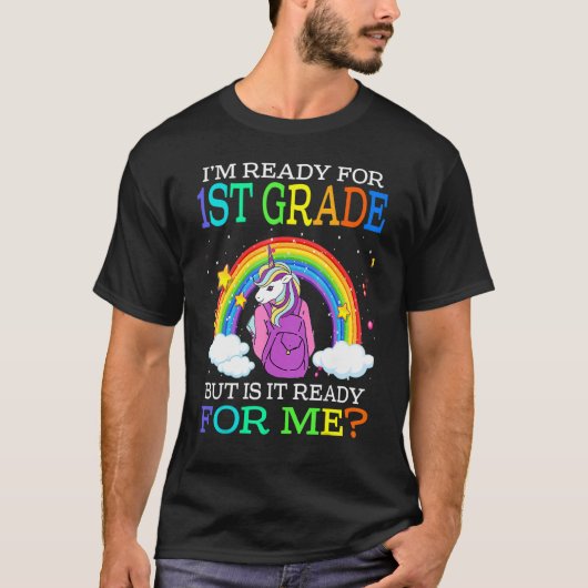 Ich bin bereit für den 1. T-Shirt (Vorderseite)