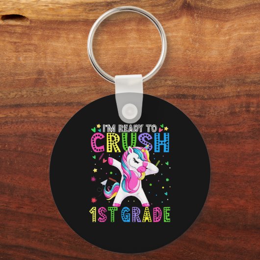 Ich bin bereit für den ersten Schulabschluss Schlüsselanhänger (Vorderseite)