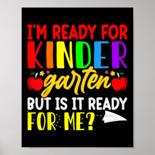 Ich bin bereit für den ersten Schultag Poster